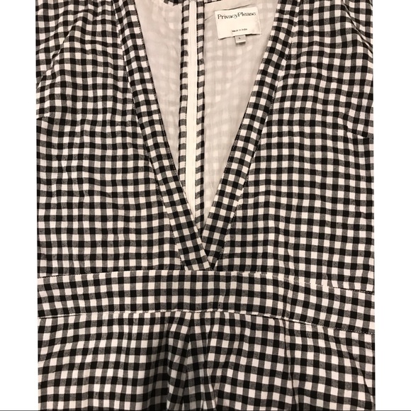 Gingham Privacy please romper - Picture 5 of 7